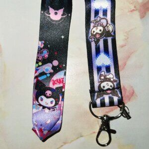 Hello Kitty Kuromi ID Badge Card Holder Lanyard